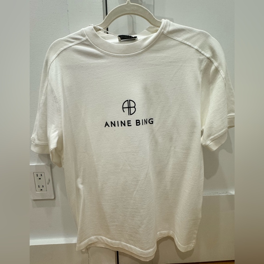 Anine Bing Jaylin Monogram Tee